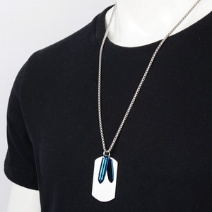18k Gold PVD Edelstahl Militär-Armee-Rechteckiger Zirkon-Gedenkschmuck Abnehmbarer Kugelanhänger Asche-Einäscherungsurne - Product Image 3