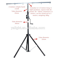 Torre elevadora de truss de 3 metros y 4.5 metros para soporte de luces LED Par y cabezales móviles de escenario