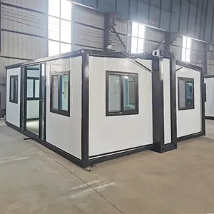 Small size 1 open room container homes expandable container house with bathroom expandable container house