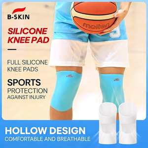 Genouillères en silicone B-SKIN, haute élasticité, respectueuses de la peau, stabilisatrices, absorption des chocs, taille unique, universelles, unisexes, pour le sport - Product Image 1