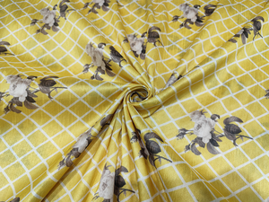 Tela Satén Suave y Lisa Estampada 100% Poliéster Multicolor para Manualidades, Costura, Vestidos de Novia, Material Brillante - Product Image 2