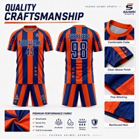Uniforme de Fútbol Personalizado con Emblema del Equipo, Transpirable, de Poliéster, para Partidos de Fútbol
