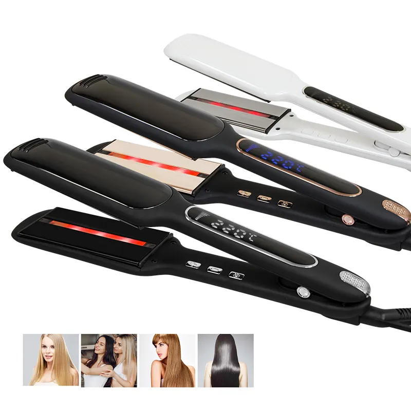planchas de cabello profesional hair styling tools straightening flat irons infrared technology aluminum plate hair straightener