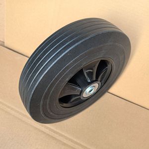 Solid Rubber Wheels 9 Inch Black Durable <b>For</b> Handcarts <b>Tool</b> <b>Carts</b> Industrial Use - Product Image 3