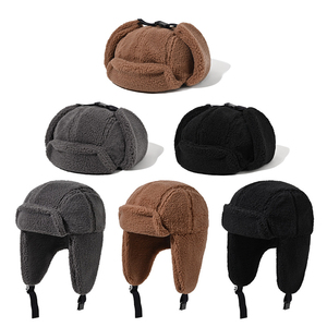 Nhà Máy giá unisex biểu tượng tùy chỉnh Nga Mũ mùa đông chụp thí điểm hat hat Nhà cung cấp - Product Image 3