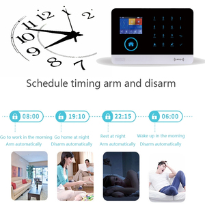 Tuya cuộc sống thông minh Bàn phím cảm ứng Wifi <span class=keywords><strong>GSM</strong></span> hệ thống báo động nhà chống trộm an ninh 433Mhz 99 khu vực không dây ứng dụng điều khiển - Product Image 3