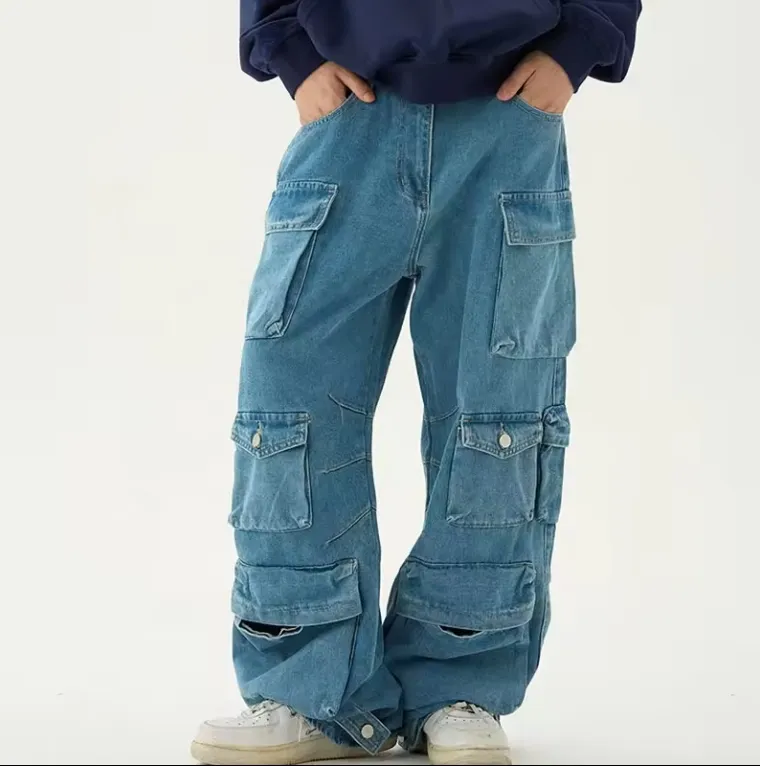 Factory fashion wholesale design casual pant bootcutsurplus stock lot men jeans denim material blue jeans denim pant for men
