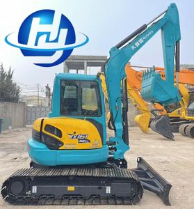 צבע אדום משומש למחפר קובוטה KX161 במשקל <span class=keywords><strong>6</strong></span> טון עם מנוע ומשאבה מקוריים, 98% חדש, יד שנייה מיפן - Product Image 1