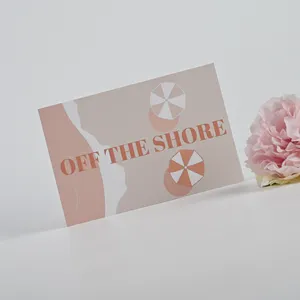 Custom With logo Laser Appreciate Card Greeting Postcard Online Retail Shopping Card Thank You For Supporting My Small Business