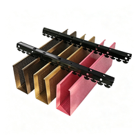 Profilé de tube rond en aluminium personnalisé, décoratif, coloré, pour plafond, en forme de U, pour plafond à lamelles