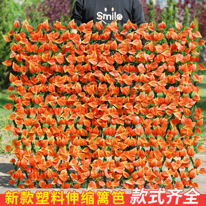 รั้วพลาสติกแบบยืดหดได้ 120 ซม. รั้วต้นไม้ประดิษฐ์ ทนทาน ป้องกันรังสียูวี ตกแต่งสวนกลางแจ้ง อุปกรณ์ประกอบฉากงานแต่งงาน - Product Image 1