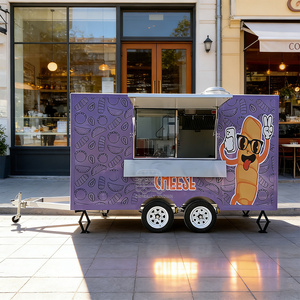 Carrito de Venta Móvil, Camión de Comida para Té de Burbujas, Remolque Móvil de Bebidas, Remolque de Café, Camión de Comida Rápida - Product Image 1