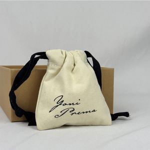 Recyclable Cotton <b>Pouch</b> Bag Durable <b>Drawstring</b> Bag All-Match Canvas <b>Drawstring</b> <b>Pouch</b> Bag - Product Image 4