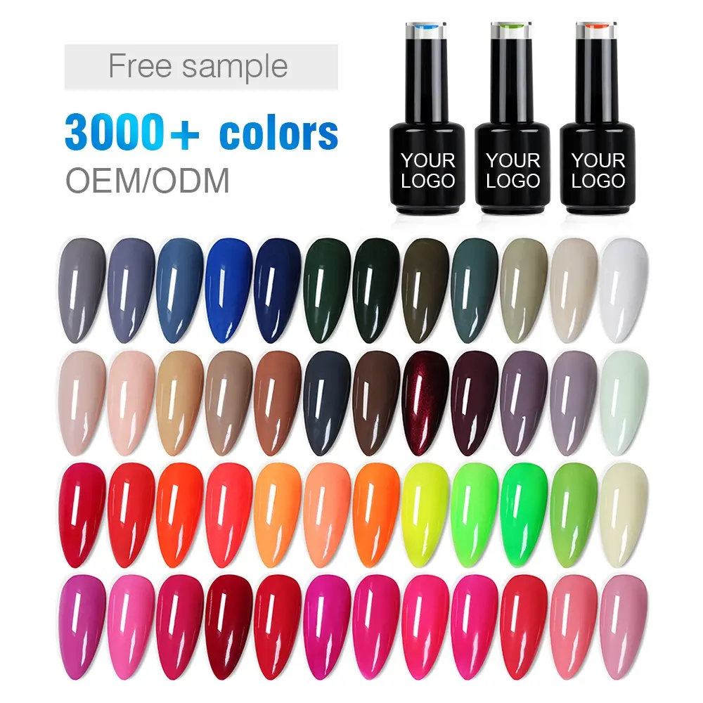Esmalte de uñas en Gel, Gel de uñas en 282 colores, Etiqueta Privada, Color vegana, orgánico, UV, venta al por mayor