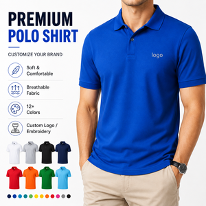 Camiseta Polo Personalizada Bordada de Algodón Puro para Hombre, Uniforme Deportivo, Camiseta de Golf Unisex, Talla Grande, Ropa de Trabajo - Product Image 1