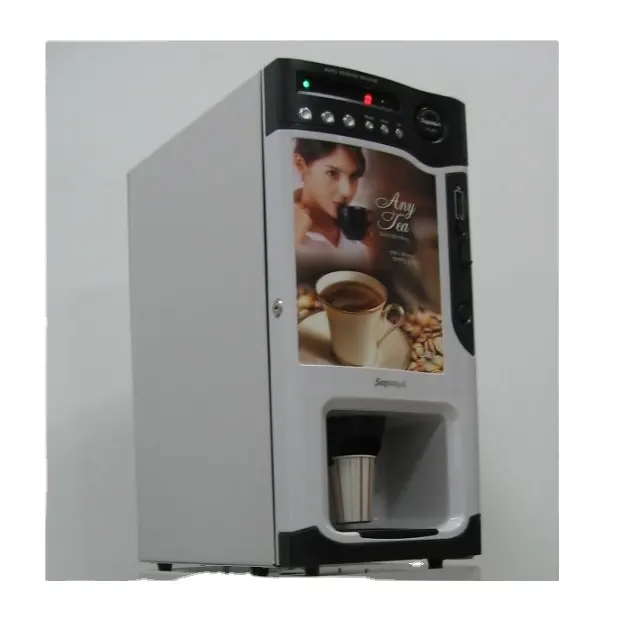 Fully Automatic Coin Operated Instant Small Hot Chocolate Tea Coffee Vending Maker