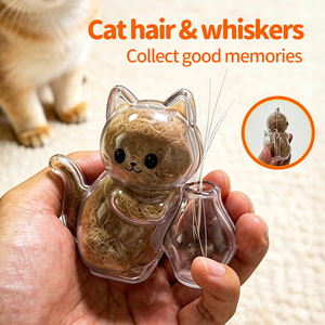 Imán de nevera transparente OEM con diseño de gato, para guardar recuerdos de pelo de mascota, regalo para amantes de las mascotas, amuleto para bolso con pelo de perro, mini conservador de pelo de perro. - Product Image 6