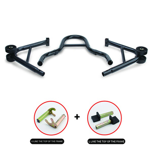 Soporte Trasero para Motocicleta, Soporte de <span class=keywords><strong>Rueda</strong></span> Negro, Marco de Soporte para <span class=keywords><strong>Rueda</strong></span>, Herramienta de Reparación de Neumáticos para <span class=keywords><strong>Harley</strong></span> Suzuki Universal - Product Image 4