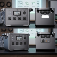 Générateur Solaire Portable Extérieur 110V 240V 1000W 2400W 6000W avec Batterie LiFePO4, Charge Rapide, Station d'Énergie Portable