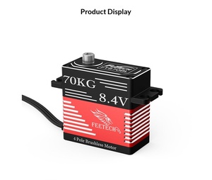 Moteur servo numérique sans balais Feetech 8,4 V 75 kg 180 degrés à couple élevé avec engrenages métalliques pour hélicoptère, drone, <span class=keywords><strong>avion</strong></span> - Product Image 1