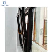 Rotura térmica Ventanas abatibles de vidrio de aluminio Inclinación de doble acristalamiento y bloqueo multipunto de alta seguridad