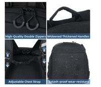 Sac à dos de voyage pour bottes de ski imperméable et personnalisable de 50 à 70 L, pouvant contenir un casque, un snowboard, une combinaison de ski et d'autres accessoires