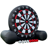Jeu de sport gonflable de football avec fléchettes, en bâche PVC 0,55 mm, taille et couleur personnalisables, comprenant un souffleur et des kits de réparation