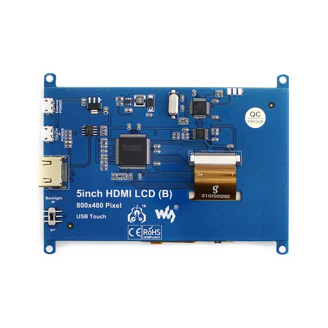 5 Inch HDMI LCD Display 800x480 USB Touch Screen for Raspberry Pi 4/3 Klipper Mainsail Fluidd Control Interface