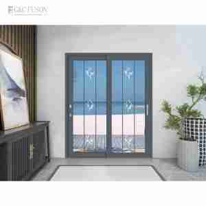 Trung Quốc Nhà cung cấp hàng đầu khung nhôm không thấm nước đôi kính nâng trượt cửa kính Patio trượt cửa kính cửa nhôm cửa - Product Image 2