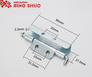 CL283-1-2-4 Eisen/Edelstahl Abnehmbares Scharnier Verstecktes Scharnier für Schalt schrank mit rundem Loch und Taillen loch - Product Image 2