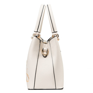 Bolsos de Mujer a la Moda, Estilo Nuevo, Bolso Bandolera de Cuero PU, Bolso de Mano con Bordado Diagonal - Product Image 3