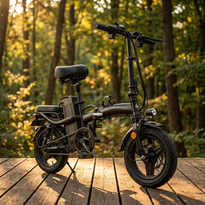 <span class=keywords><strong>Bicicleta</strong></span> Eléctrica Plegable de 14 Pulgadas, Motor de 400W, Una Velocidad, Batería de Litio, Alcance de 80km, <span class=keywords><strong>Bicicleta</strong></span> Eléctrica Ligera Plegable para Mujer - Product Image 5