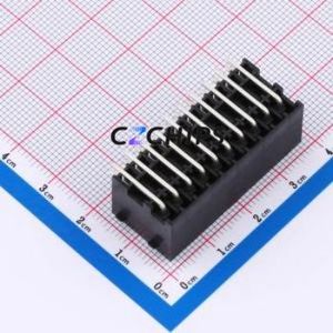 DB2ERHBG-3.5-2*10P-BK Plug-in Terminal Block Bent Lead Through Hole,P=3.5mm Board-to-Board / Socket - Closed Snap Fixing 2x10P - Product Image 2