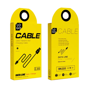 Customized packaging <b>box</b> for Cable Data <b>Recyclable</b> Paperboard Packaging <b>Box</b> for phone accessories - Product Image 1