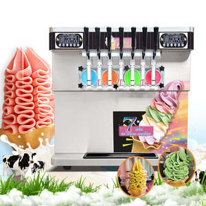 Máquina de Helado Suave Comercial de <span class=keywords><strong>7</strong></span> Sabores, Máquina de Helado de Sobremesa para Restaurante y Cafetería - Product Image 4