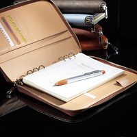 Ensemble de stylos de bureau en cuir Pu, cadeaux publicitaires personnalisés, carnet de voyage, agenda, a4 a5 a6 a7