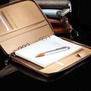 Custom Advertising Gifts Office Notebook Pen Set Travel Journal Planner A4 A5 A6 A7 Pu Leather Notebook Pen