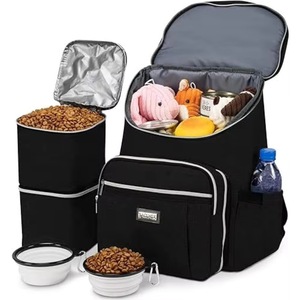 Free Sample Pet Travel Backpack Suitable for Dog <b>Food</b> Travel Bag Multi-functional Pocket Suitable for Dog and <b>Cat</b> - Product Image 6