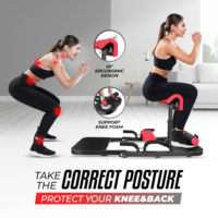 Appareil multifonctionnel pour la maison : Entraînement des fessiers, des abdominaux, mise en forme, squats et hip thrusts