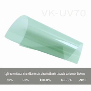 ฟิล์มเซรามิกนาโนสำหรับรถยนต์ รุ่น <span class=keywords><strong>VK</strong></span> ขนาด 1.52*30 เมตร แบบม้วน PET ป้องกันรังสียูวี ฟิล์มกรองแสงอัจฉริยะสำหรับกระจกหน้ารถ - Product Image 6