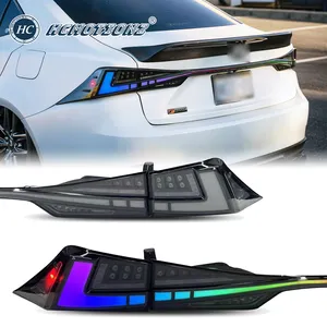 HCMOTIONZ Factory RGB Tail Lights 2014-2020 New Start UP Animation DRL IS 300 350 200t F 300h Rear Back Lamps For Lexus IS250