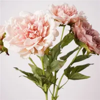 Kunstmatige hydraterende pioenroos Real Touch bloemen bruiloft decor nep pioenrozen bruidsboeket huisdecoratie eettafel bloemstuk