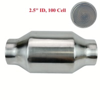 Konverter Katalitik Tiga Arah Universal YueYang Euro1/2/34/5 100/200/300cell Bahan Stainless Steel untuk Mobil Diesel Depan