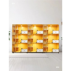 Enclos pour <span class=keywords><strong>chat</strong></span> à 3 niveaux, vitrine en verre avec cadre en bois massif, cage d'intérieur pour l'élevage et l'adoption - Product Image 4