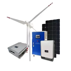 Alicosolar 220V 태양 바람 터빈 발전기 3000W 5000w 10000w 바람 터빈 220V 바람 에너지 장비 2KW 3KW 5KW