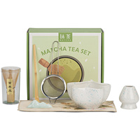 Geling Low quantité minimale de commande Céramique Blanc Matcha Chawan Service à thé Meilleur kit de fouet en bambou Matcha avec boîte d'emballage cadeau