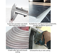 Diamant-Trennscheibe Turbo-Sägeblatt 4,5 Zoll 115mm für Granit, Marmor und Fliesen Schnelle Saubere Schnitte Geringe Vibration