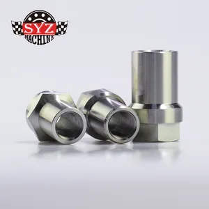 4130 Chromoly Steel Tube End weld bung weld in threaded bung tube end for Heim Joint