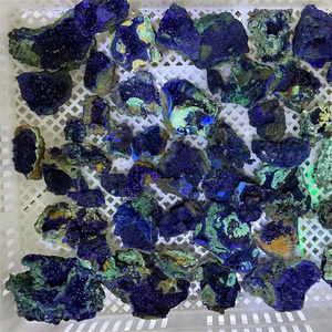 Cristallo grezzo naturale minerale di Azurite di alta qualità pietra grezza Malachite campione per la vendita - Product Image 1