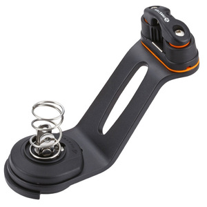 Pince à câble en alliage d'aluminium longue CB-1201F avec diamètre de câble de 3 à 12 mm, poulie de 22 mm de diamètre avec base rotative, matériel marin - Product Image 1